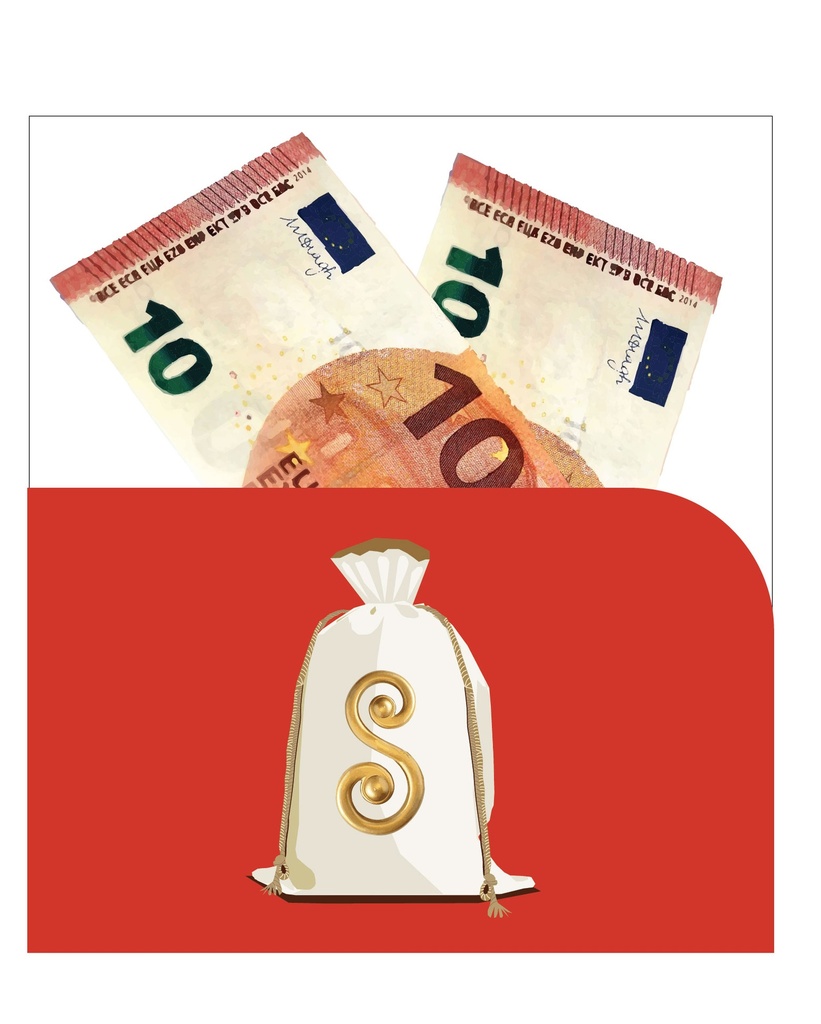 moneykaart Sint/Saint Nicolas blanco