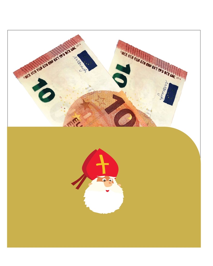 moneykaart Sint/Saint Nicolas blanco