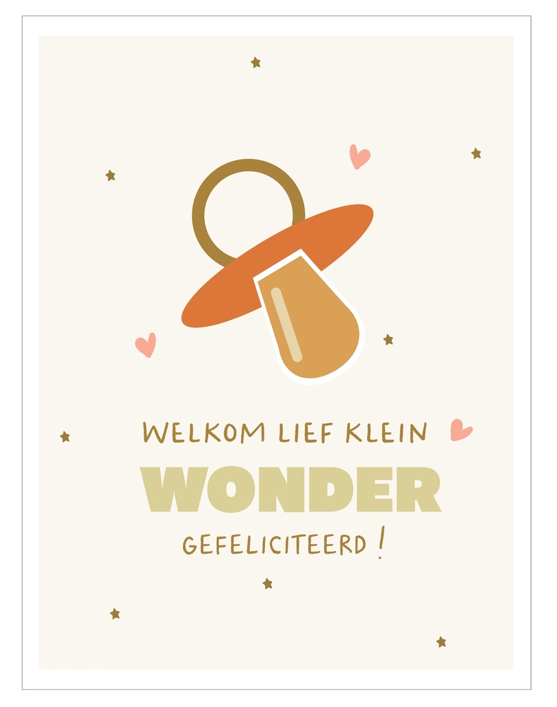 Welkom lief klein wondertje