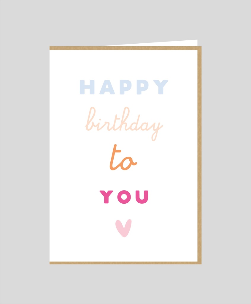 Happy Birthday to you