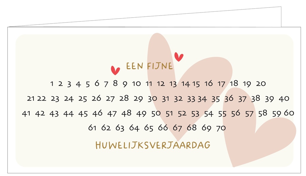 Een fijne huwelijksverjaardag