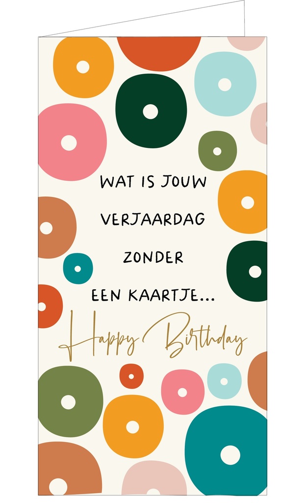 Wat is jouw verjaardag zonder een kaartje