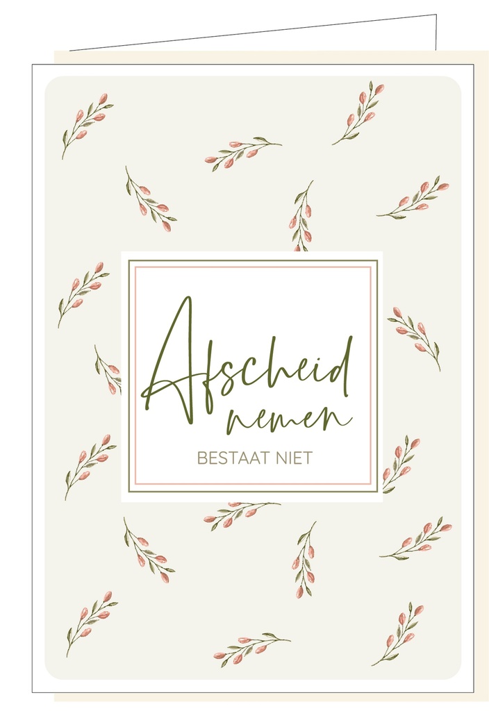 Afscheid nemen bestaat niet