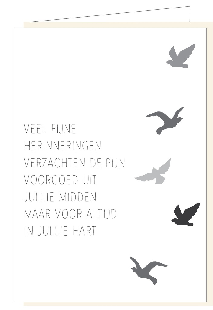 Veel fijne herinneringen verzachten de pijn...