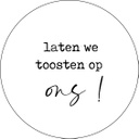 Bierviltje Laten we toosten op ons