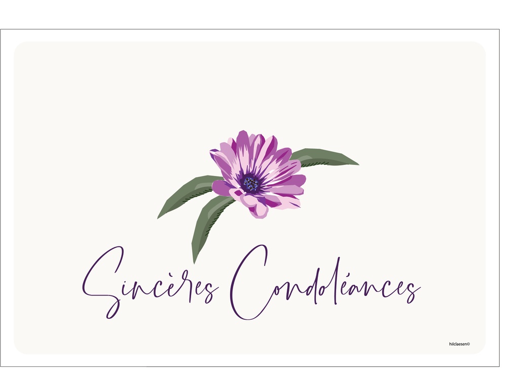 Sincères Condoléances