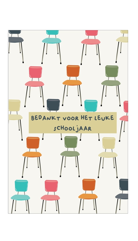 Bedankt voor het leuke schooljaar