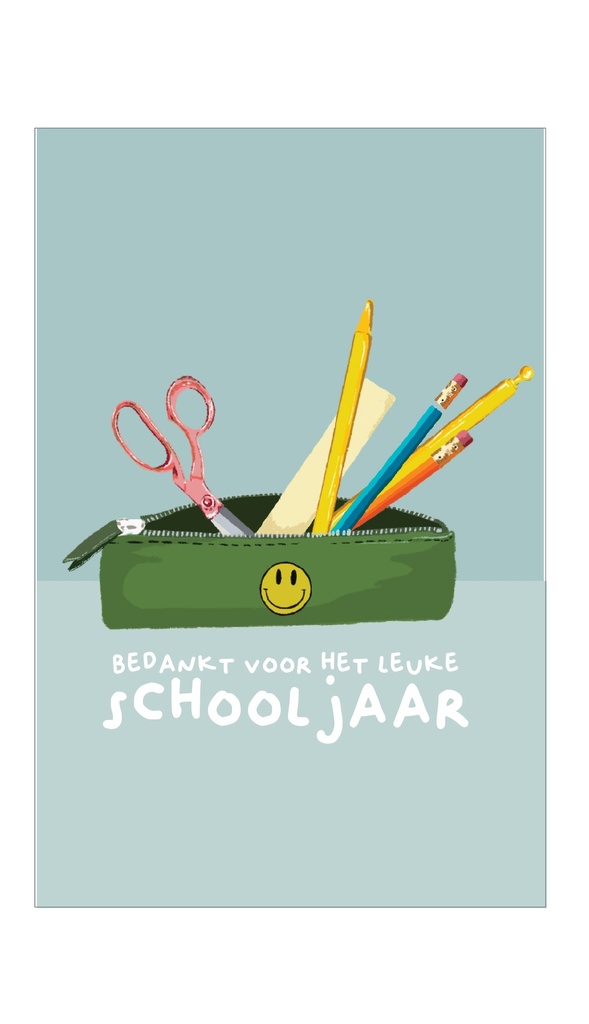 Bedankt voor het leuke schooljaar