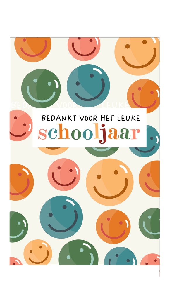 Bedankt voor het leuke schooljaar
