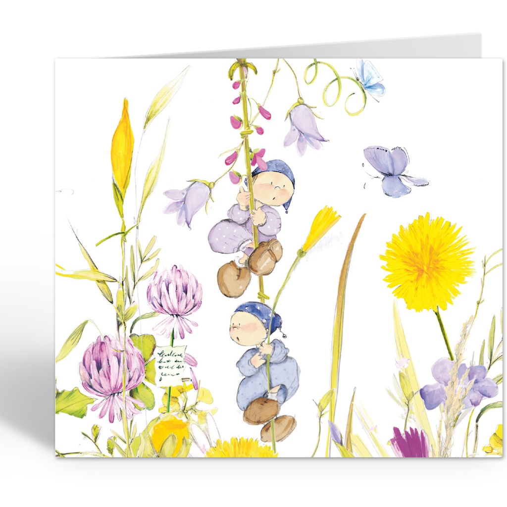 tussen de bloemen