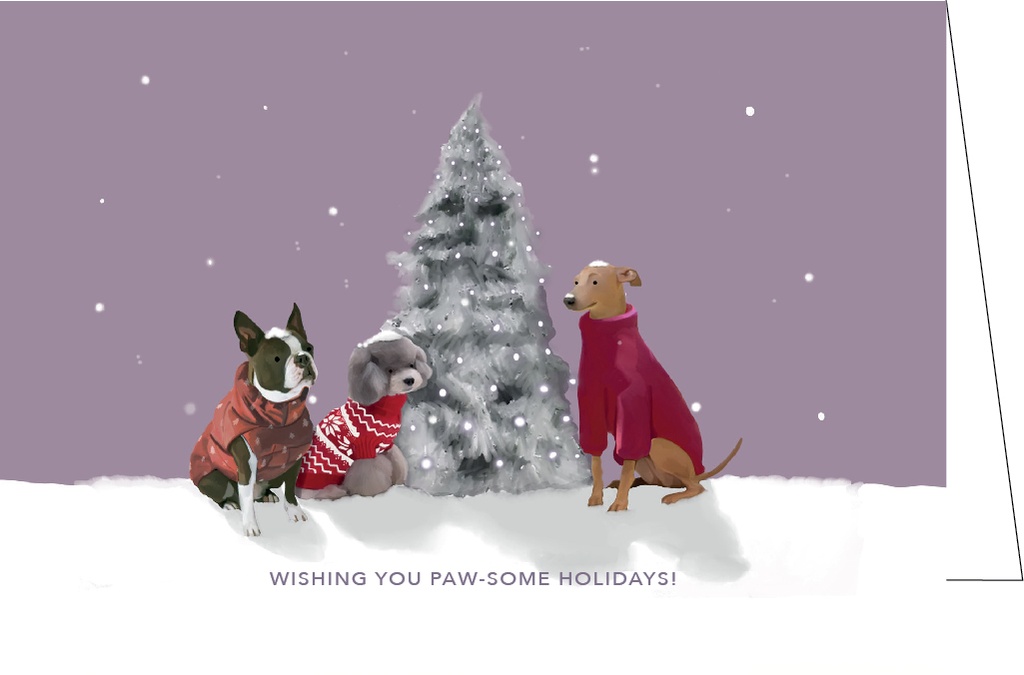 Wishing you paw-some holidays !