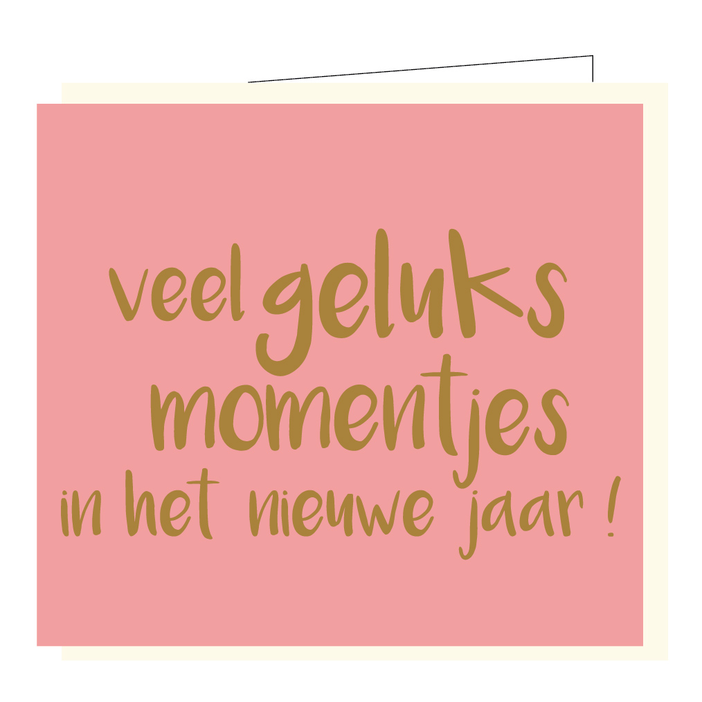Veel geluksmomentjes in het nieuwe jaar !