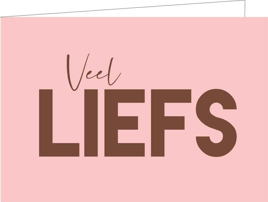 Veel liefs (KOPERFOLIE)