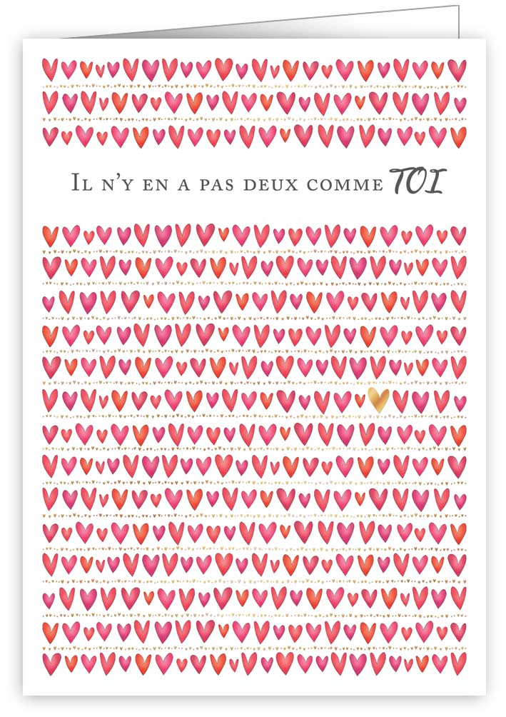 Il n'y en a pas deux comme TOI