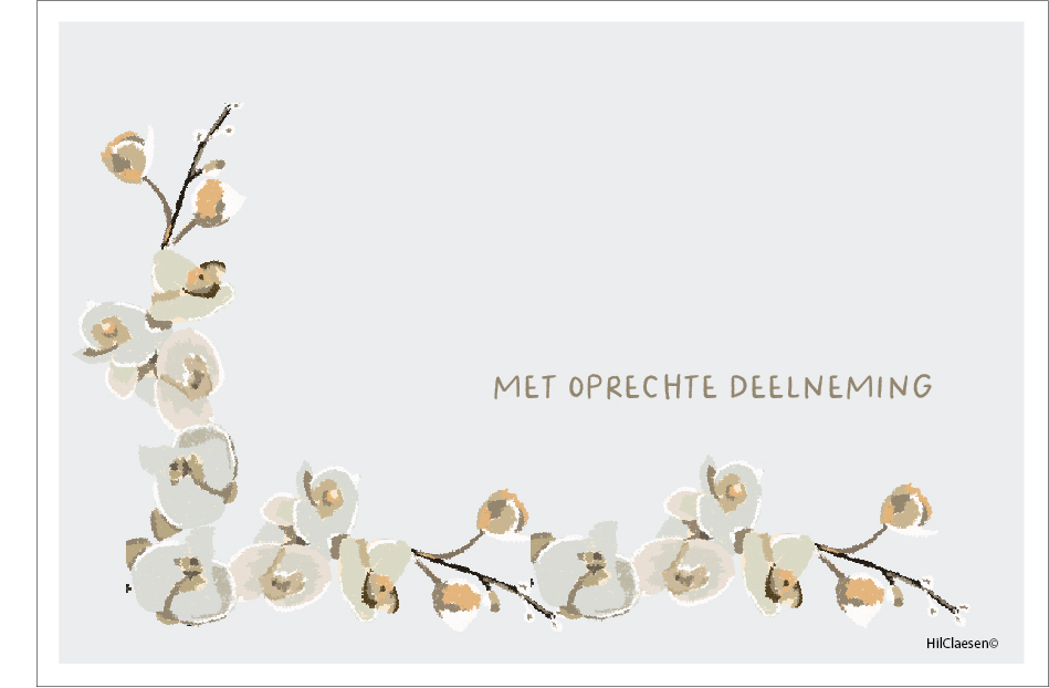 Met oprechte deelneming