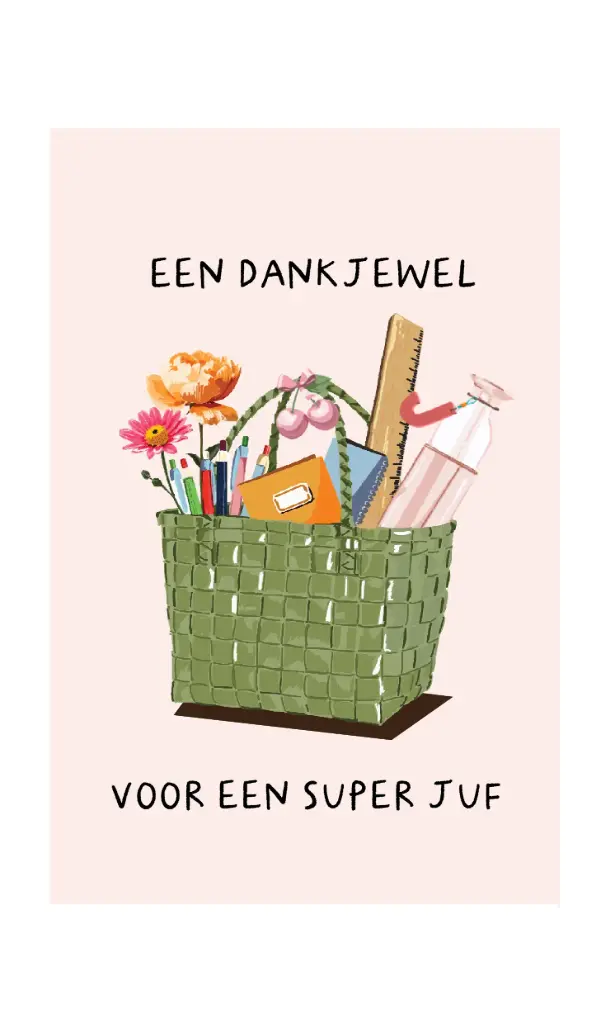 Een dankjewel voor een superjuf