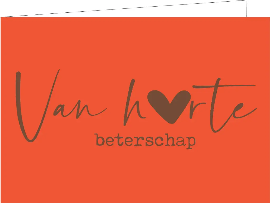 Van harte beterschap (KOPERFOLIE)