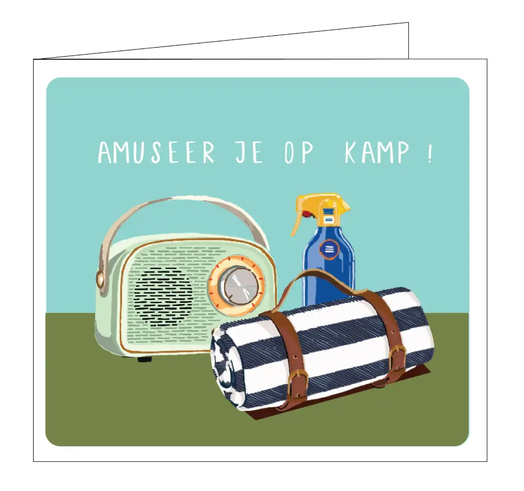 Amuseer je op kamp