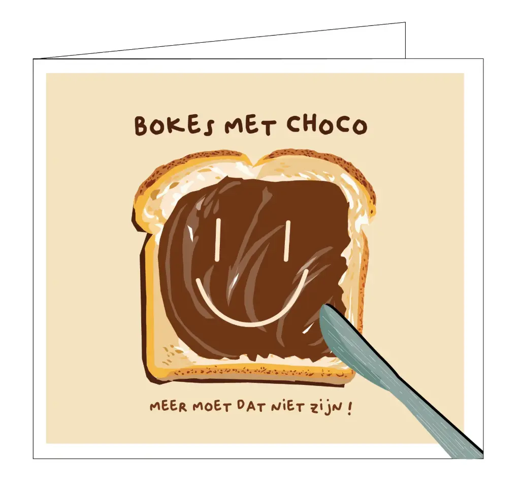 Bokes met choco...meer moet dat niet zijn