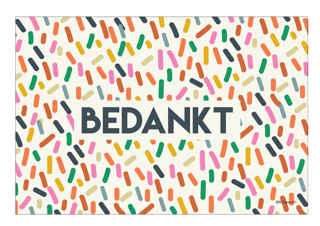 Bedankt !