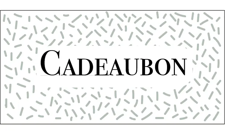 cadeaubon per 2 stuks