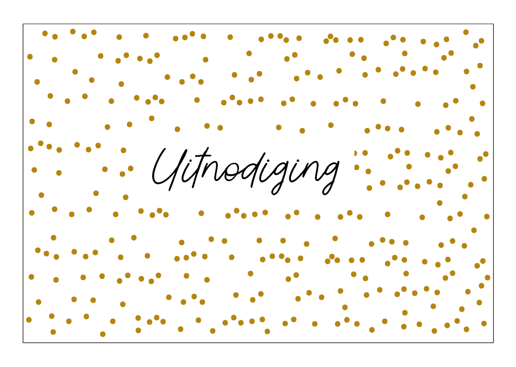 Uitnodiging stipjes