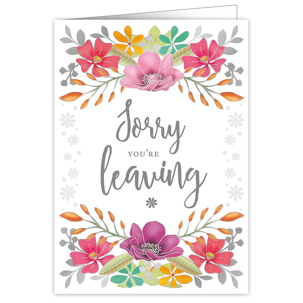 Sorry you're leaving