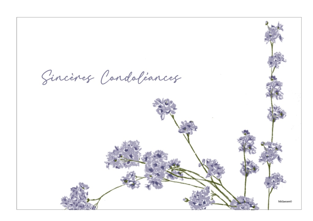 Sincères condoléances