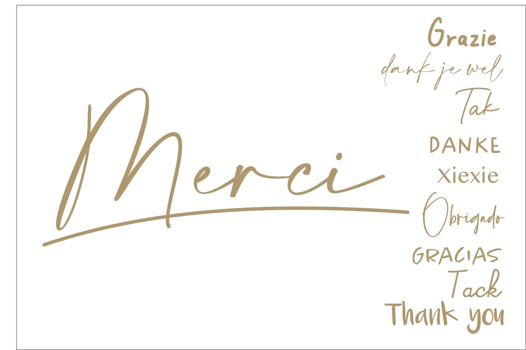 Merci Thank You..