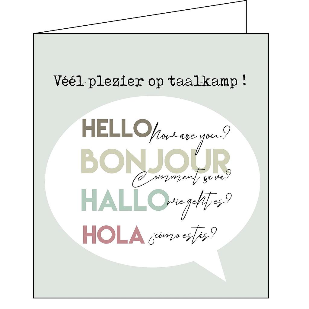 Véél plezier op taalkamp !