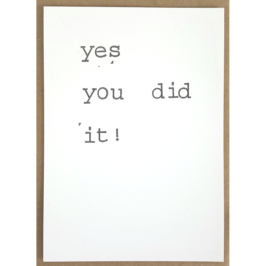 Yes, you did it !