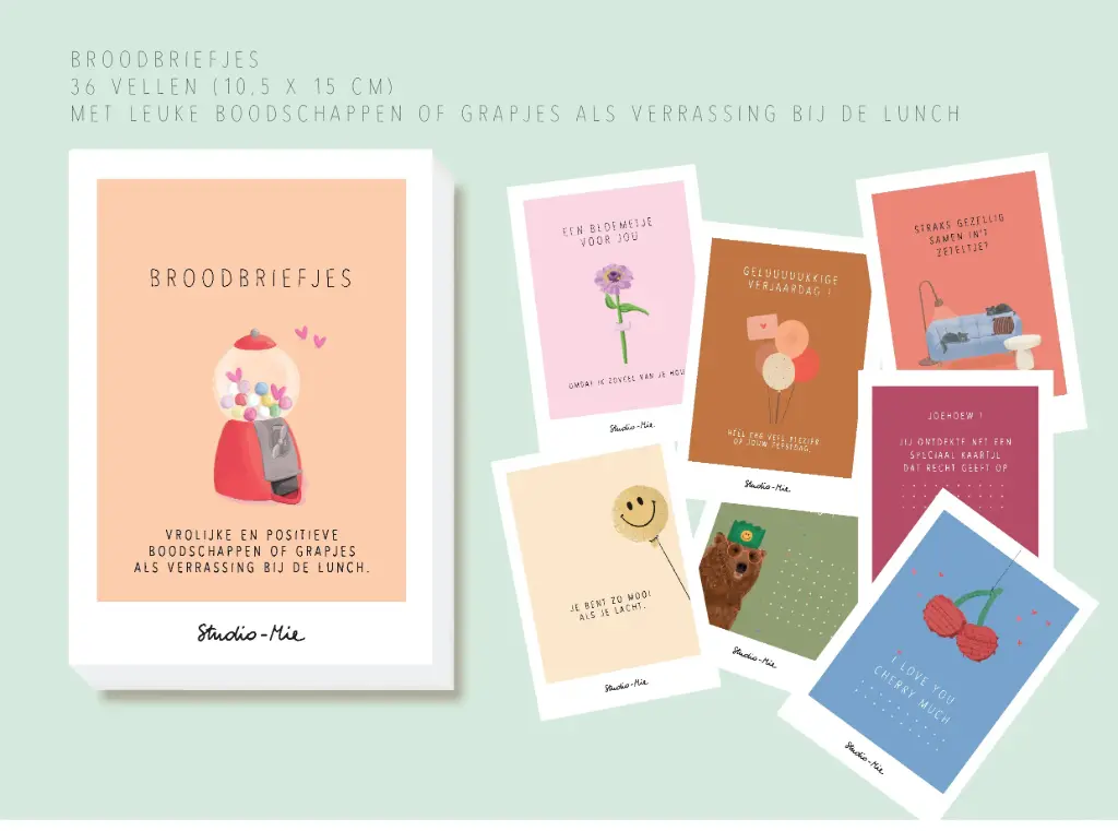 Broodbriefjes Kelly Marie