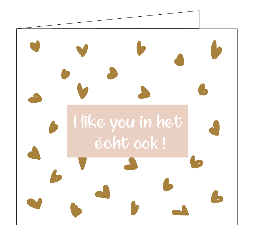 I like you in het écht ook !