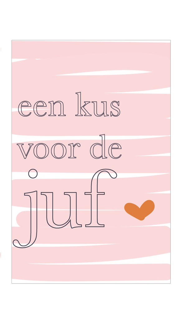 Een kus voor de juf