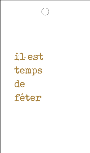 Il est temps de fêter