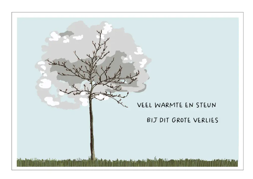 Veel warmte en steun bij dit grote verlies