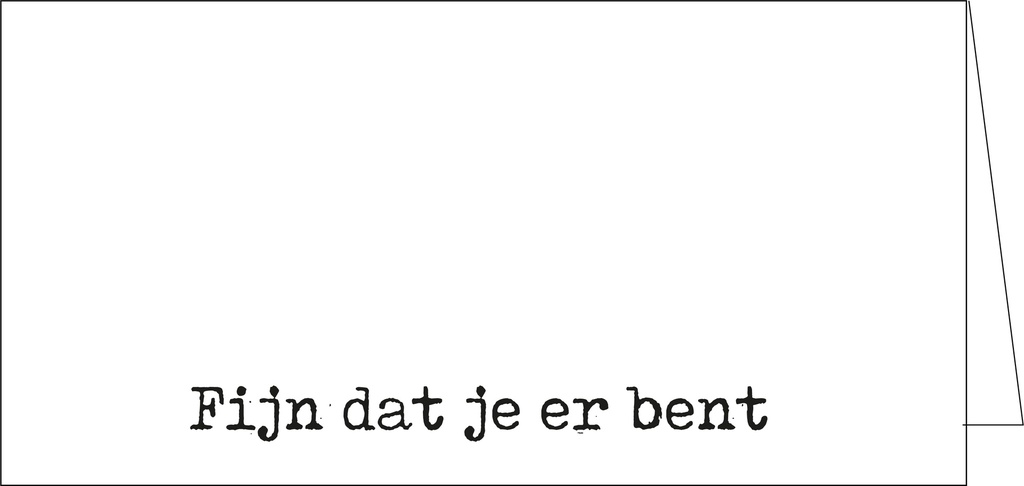 Fijn dat je er bent