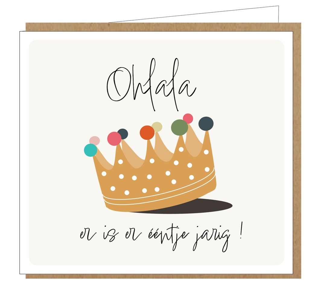 Ohlala, er is er ééntje jarig !
