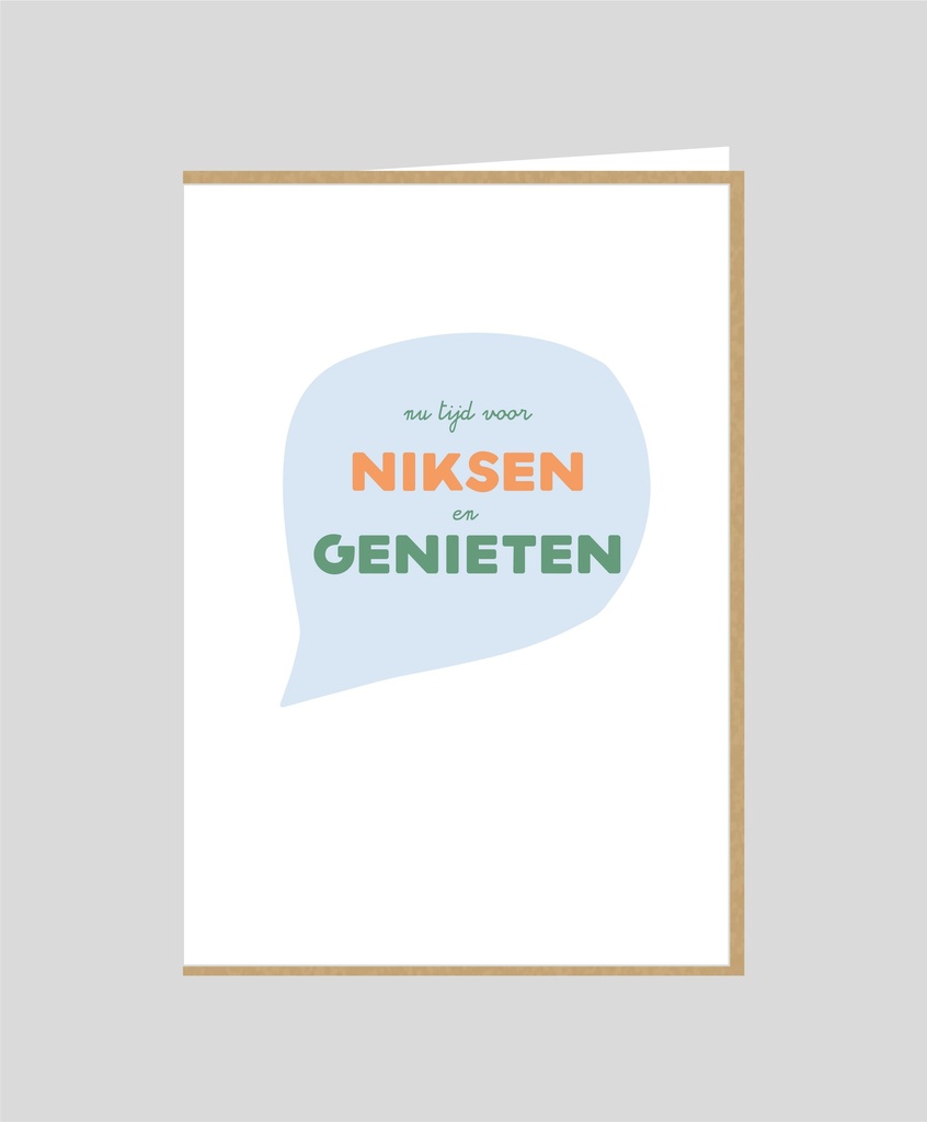 Een tijd voor niksen en genieten