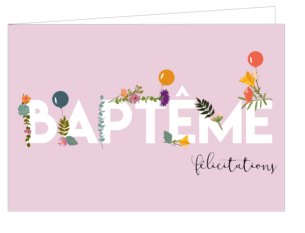 Baptême félicitations