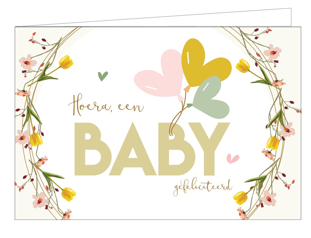 Hoera een baby. gefeliciteerd