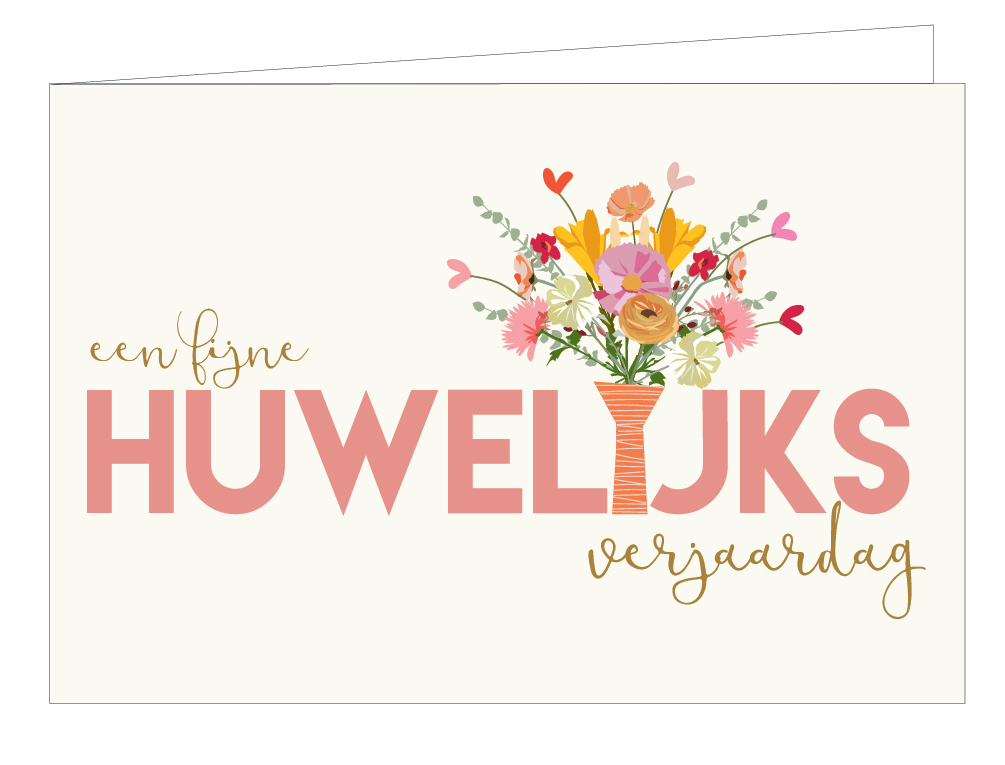 Gefeliciteerd met jullie huwelijksverjaardag