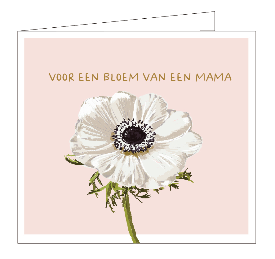 Voor een bloem van een mama