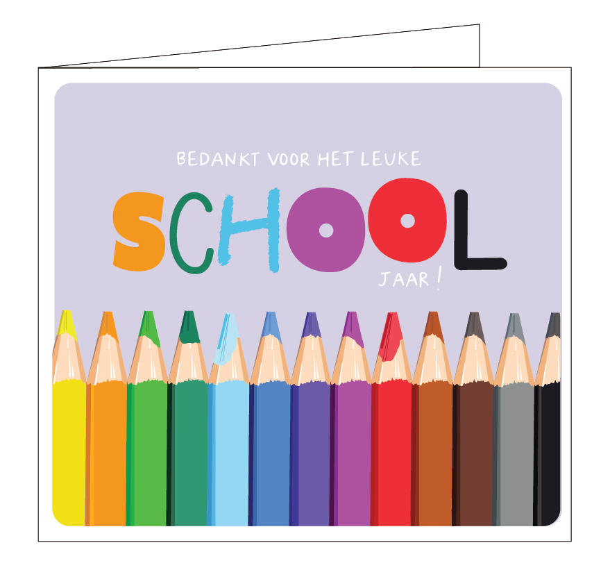 Bedankt voor het leuke schooljaar