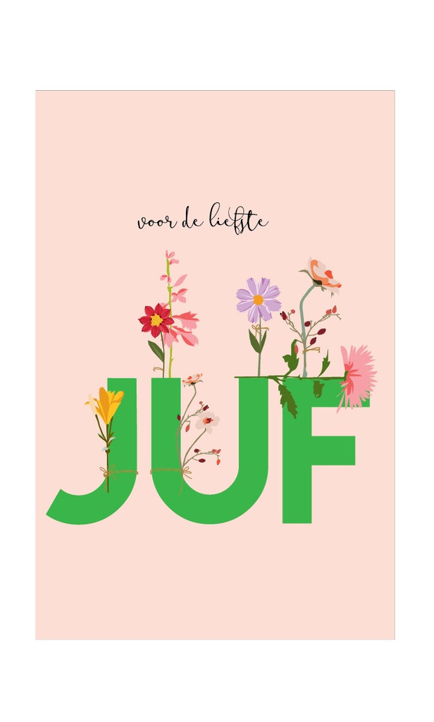 Voor de liefste juf