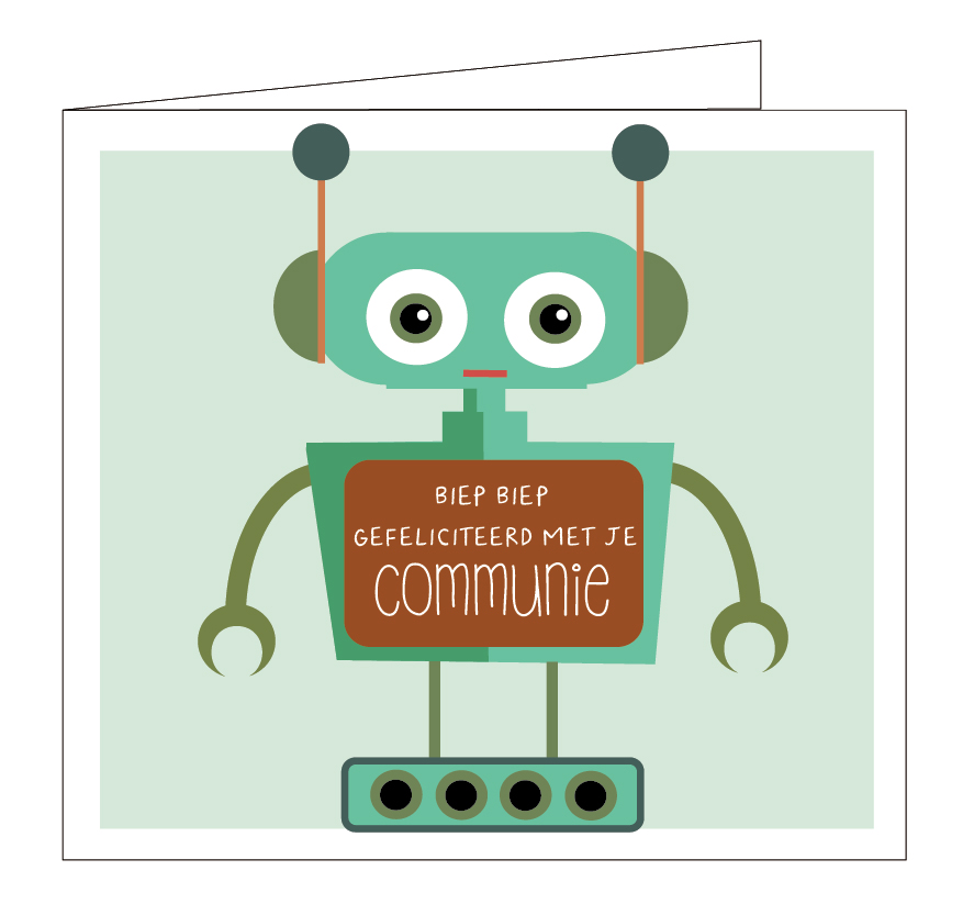 Biep Biep. Gefeliciteerd met je communie