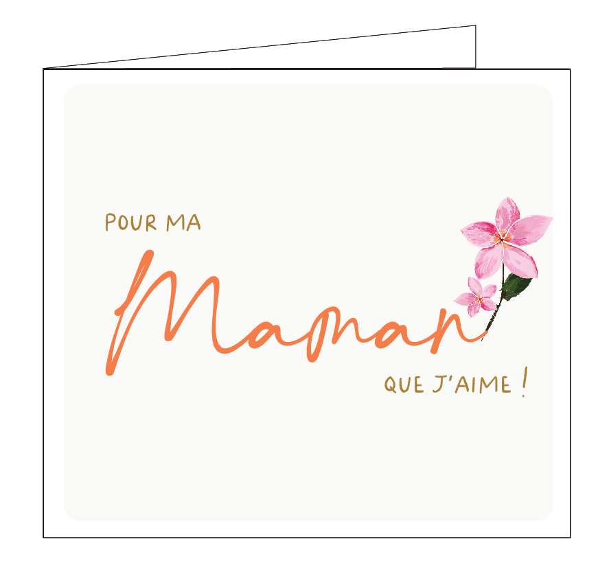Pour ma maman que j'aime