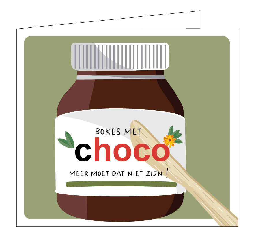 Bokes met choco, meer moet dat niet zijn !