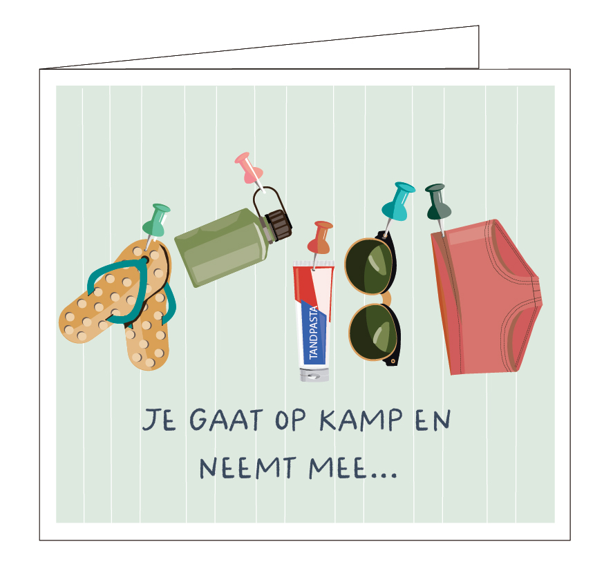 Je gaat op kamp en je neemt mee...