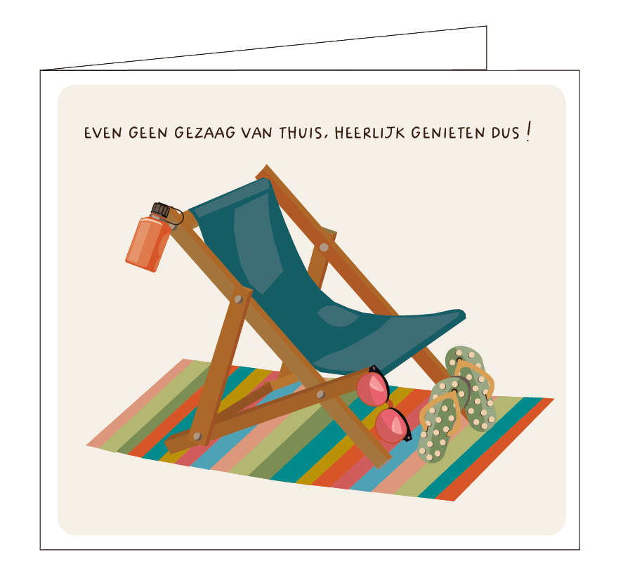 Even geen gezaag van thuis ! genieten dus...